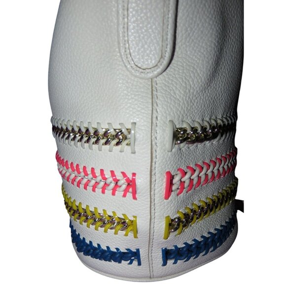 Coach 2015 Leather Chain Whiplash Whipstitch Crossbody Mini Duffle Bag 35373 - Picture 4 of 14